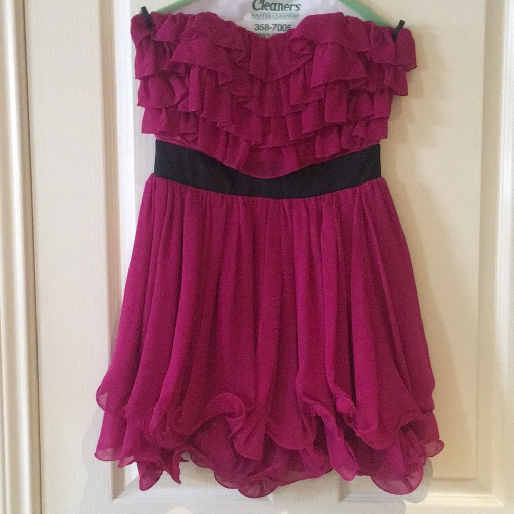 Fuchsia mini dress